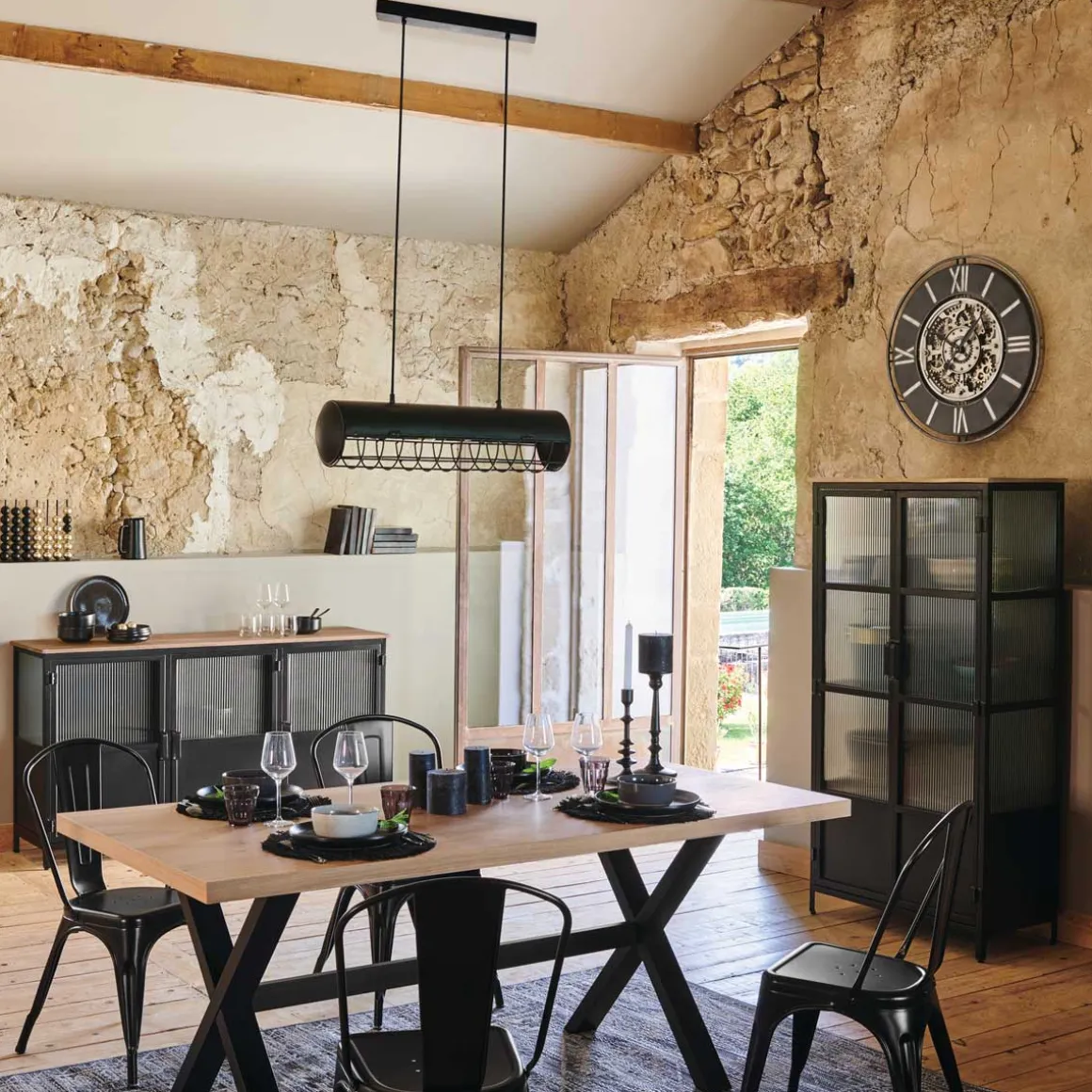 Relógio de parede meca SOUL em metal