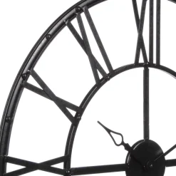 Relógio decorativo de parede preto VINTAGE