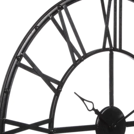Relógio decorativo de parede preto VINTAGE