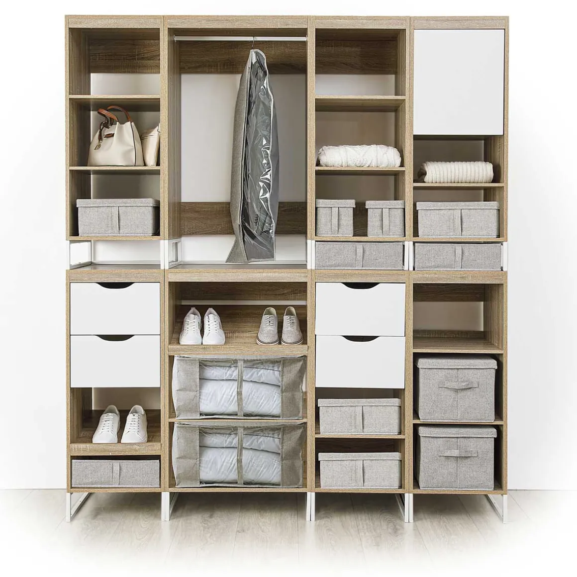 Saco de arrumação multiusos ORGA cinza