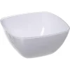 Saladeira quadrada branca 25cm