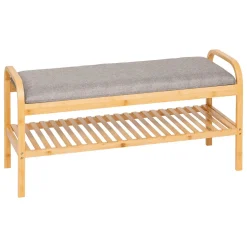 Sapateira Com Banco Cosy Em Bambu