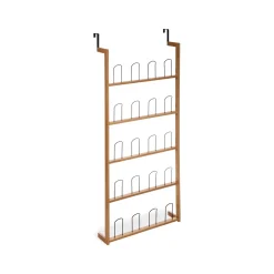 Sapateira para porta em bambu e metal