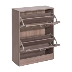 Sapateira ripada com 2 gavetas 84cm