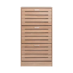 Sapateira ripada com 3 gavetas 120cm