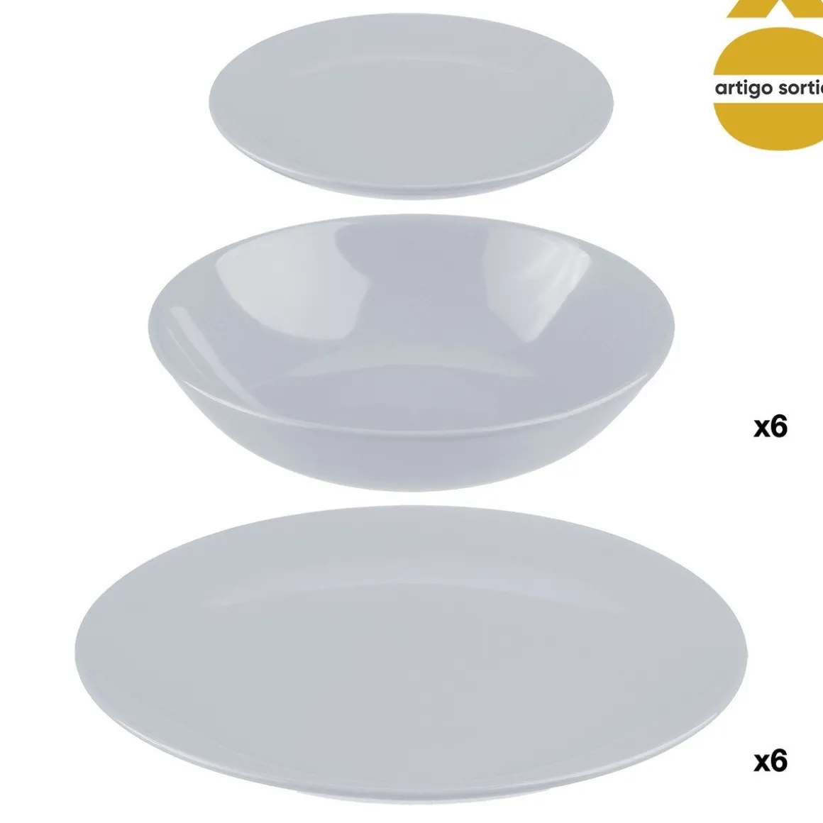 Serviço de mesa 18 peças COLORAMA