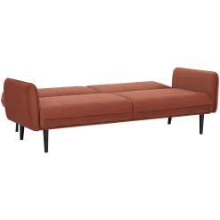 Sofá cama DARIA terracota 3 lugares