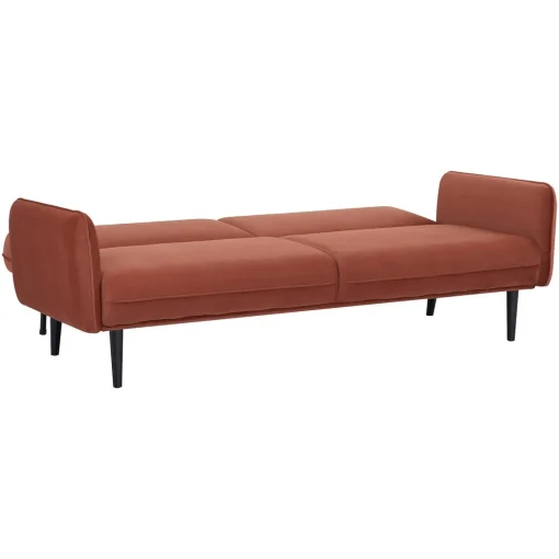 Sofá cama DARIA terracota 3 lugares