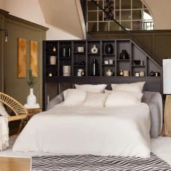 Sofá cama GENERIQUE cinza 198cm