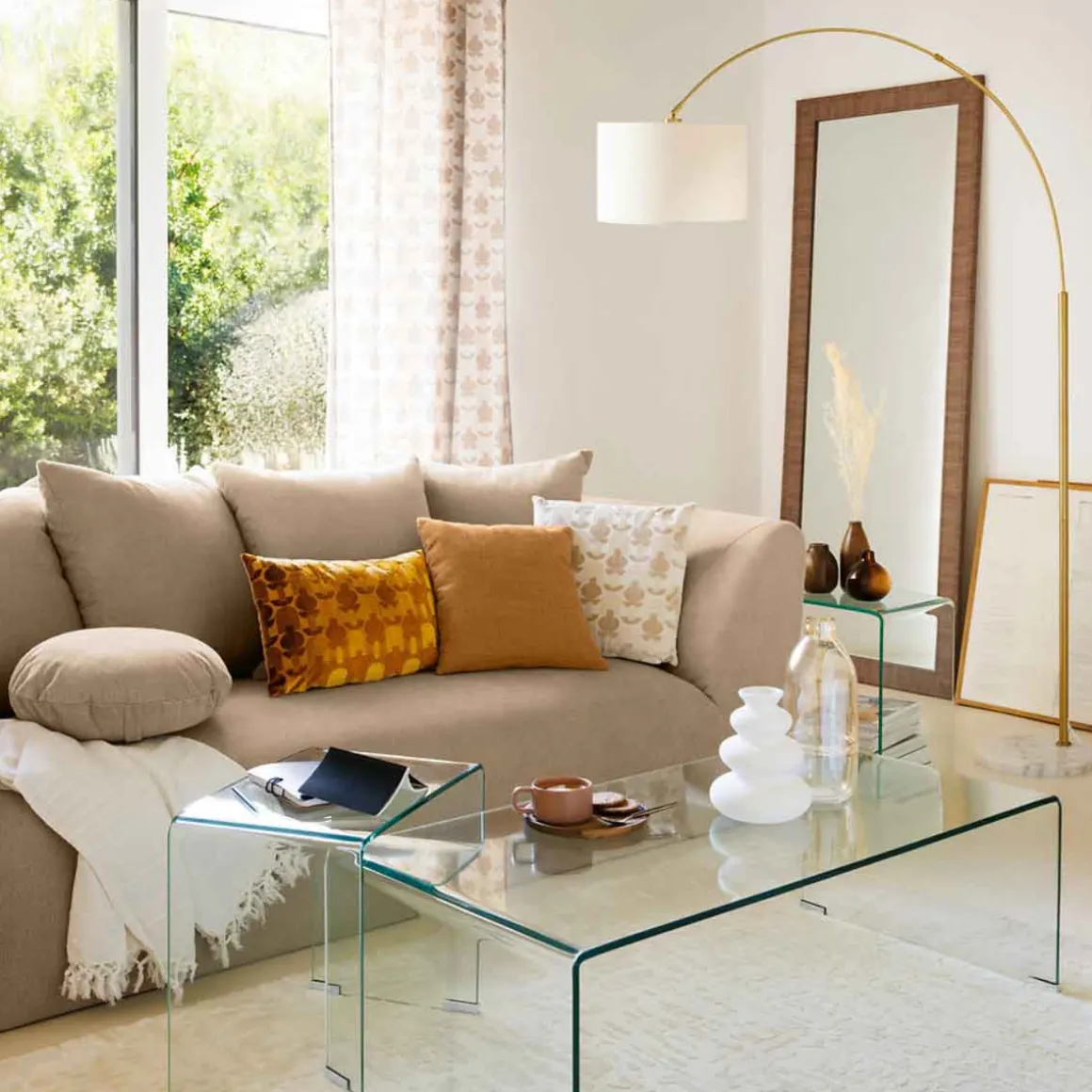 Sofá CANDICE bege 2 lugares