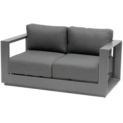 Sofá de 2 lugares ALLURE cinza escuro