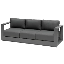 Sofá de 3 lugares ALLURE cinza escuro