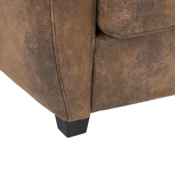 Sofá de 2 lugares STANIS castanho