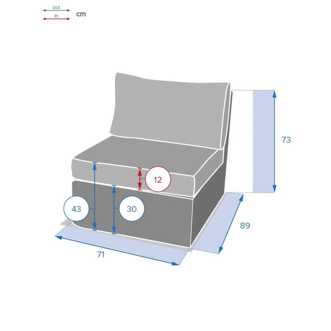 Sofá MOORÉA savana em rattan sintético