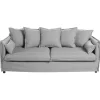 Sofá ODILON cinza claro de 3 lugares