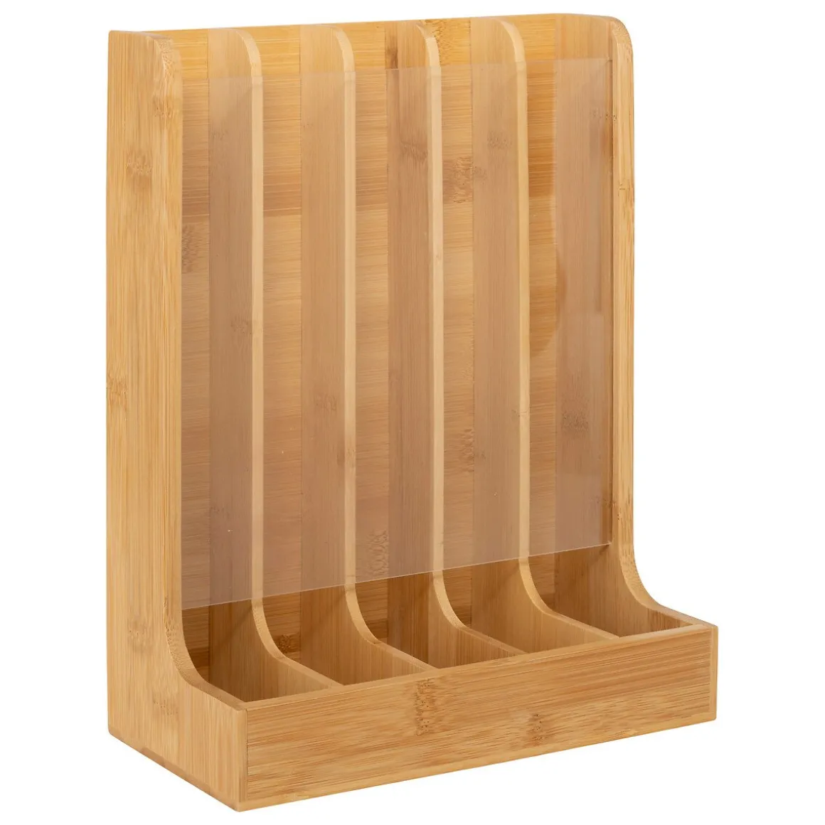 Suporte para 70 cápsulas de café bege em bambu