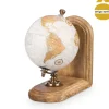 Suporte Para Livros Globo Em Madeira