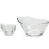 Taça de vidro oval