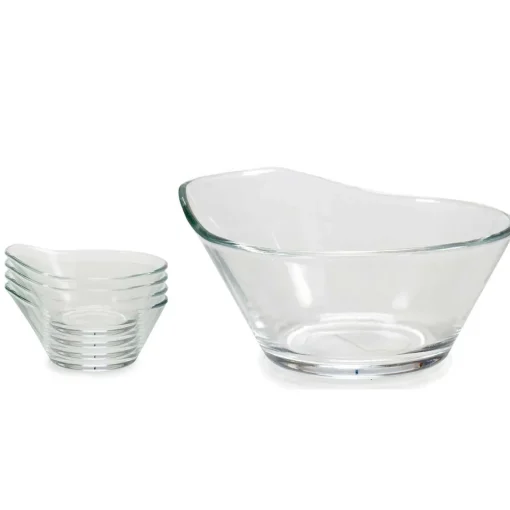 Taça de vidro oval
