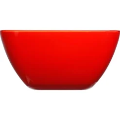 Taça quadrada vermelha 14cm