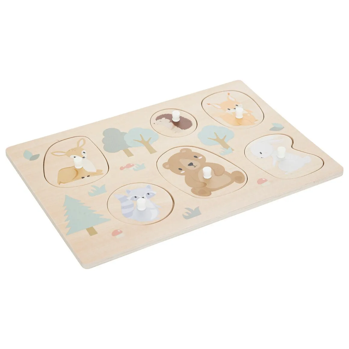 Tabuleiro atividades com 6 peças MONTESSORI