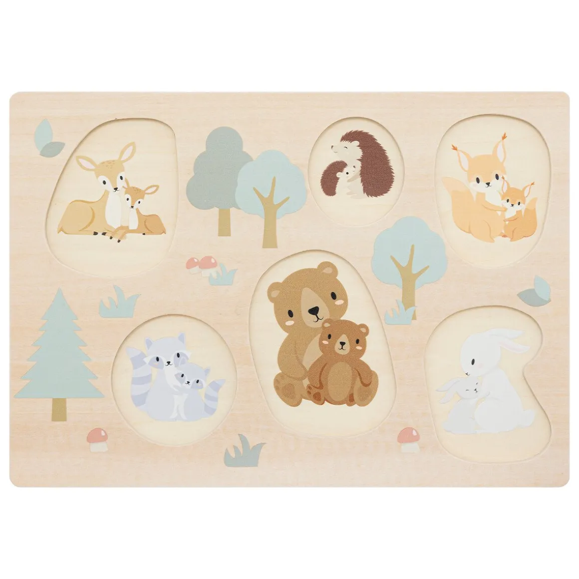 Tabuleiro atividades com 6 peças MONTESSORI