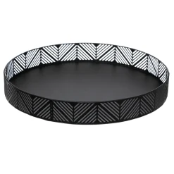 Tabuleiro de servir redondo em metal