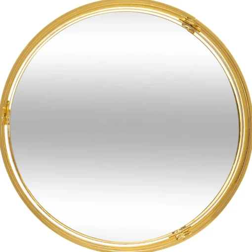 Tabuleiro espelhado dourado em metal FEEL 4x20cm