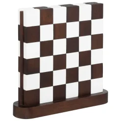 Tabuleiro xadrez TWISTED em madeira 27x28cm