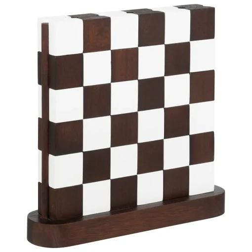 Tabuleiro xadrez TWISTED em madeira 27x28cm