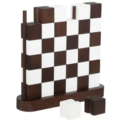 Tabuleiro xadrez TWISTED em madeira 27x28cm