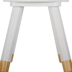 Tamborete DOUCEUR branco 26,5x24x24cm