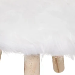 Tamborete unicórnio branco