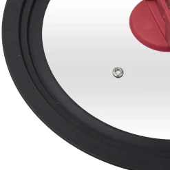 Tampa de vidro e silicone para caçarola
