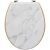 Tampa wc LEA em madeira efeito mármore
