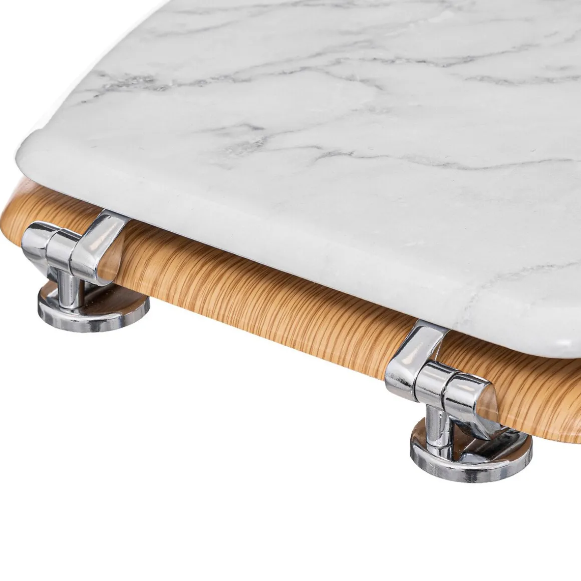 Tampa wc LEA em madeira efeito mármore