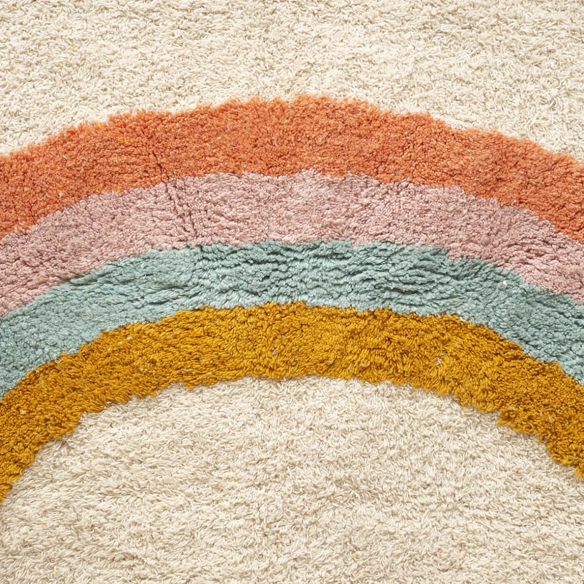 Tapete arco-íris TUFT com tassels rainbow 100x150cm