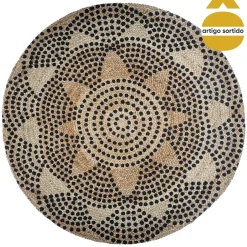 Tapete BLUSH decorado em juta 120cm