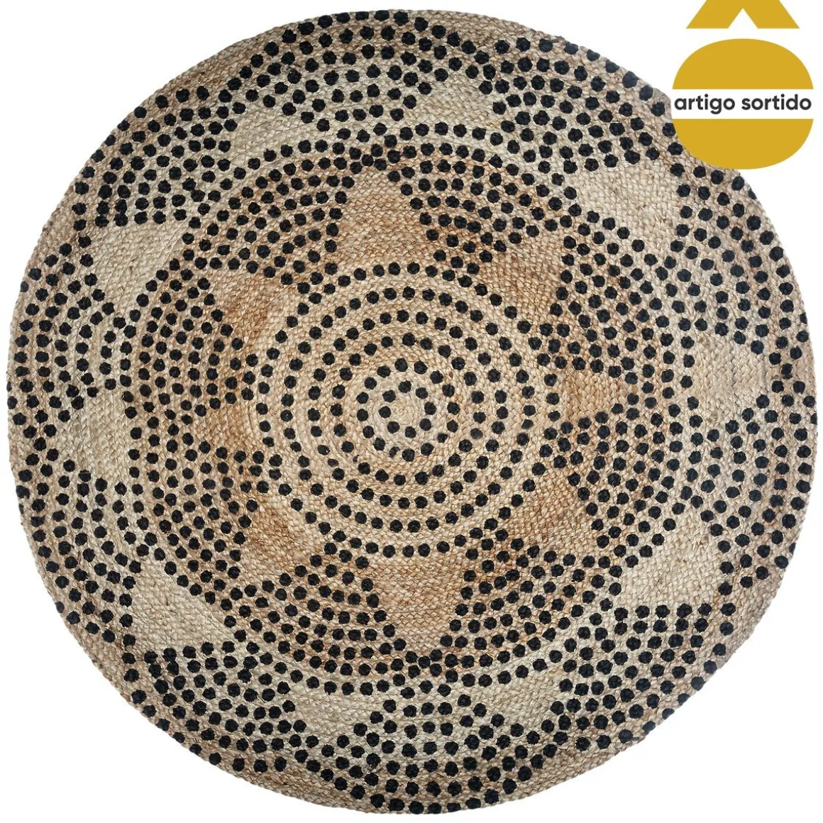 Tapete BLUSH decorado em juta 120cm