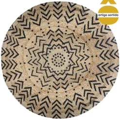 Tapete BLUSH decorado em juta 120cm