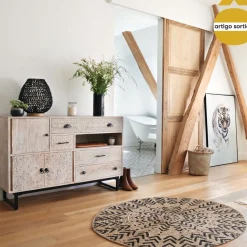 Tapete BLUSH decorado em juta 120cm