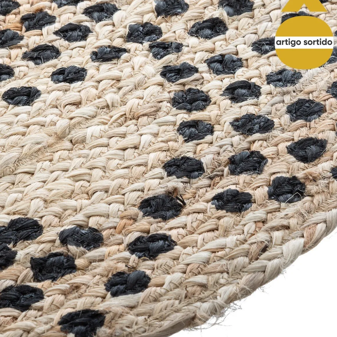 Tapete BLUSH decorado em juta 120cm