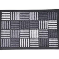 Tapete de entrada NYLON quadrados cinza