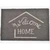 Tapete de entrada WELCOME HOME cinza