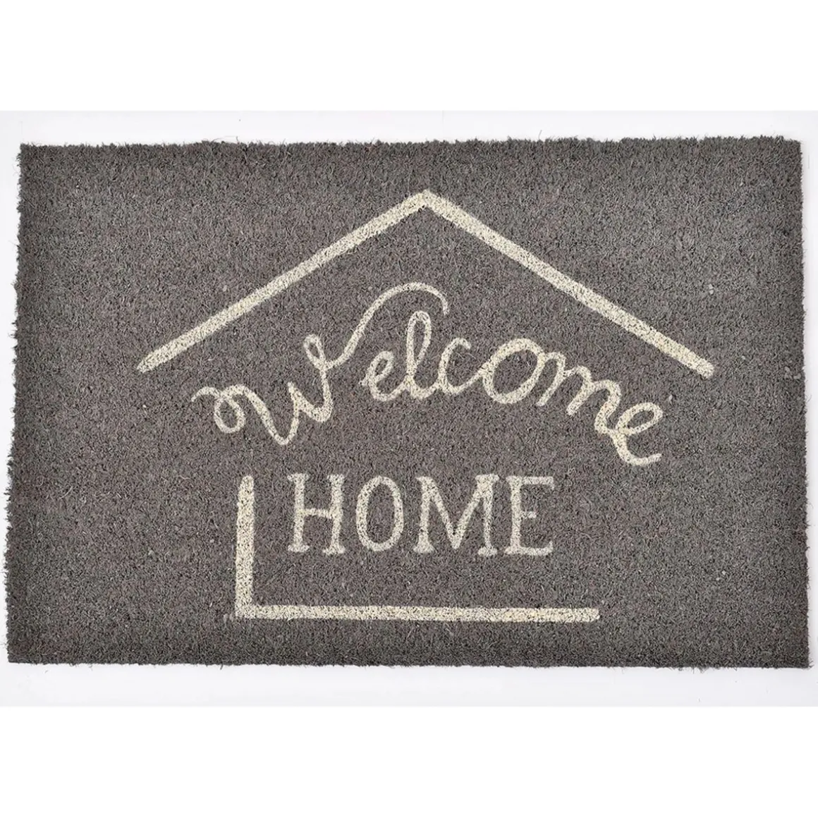 Tapete de entrada WELCOME HOME cinza