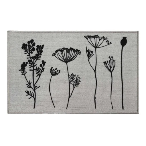 Tapete HERBIER cinza 50x80cm