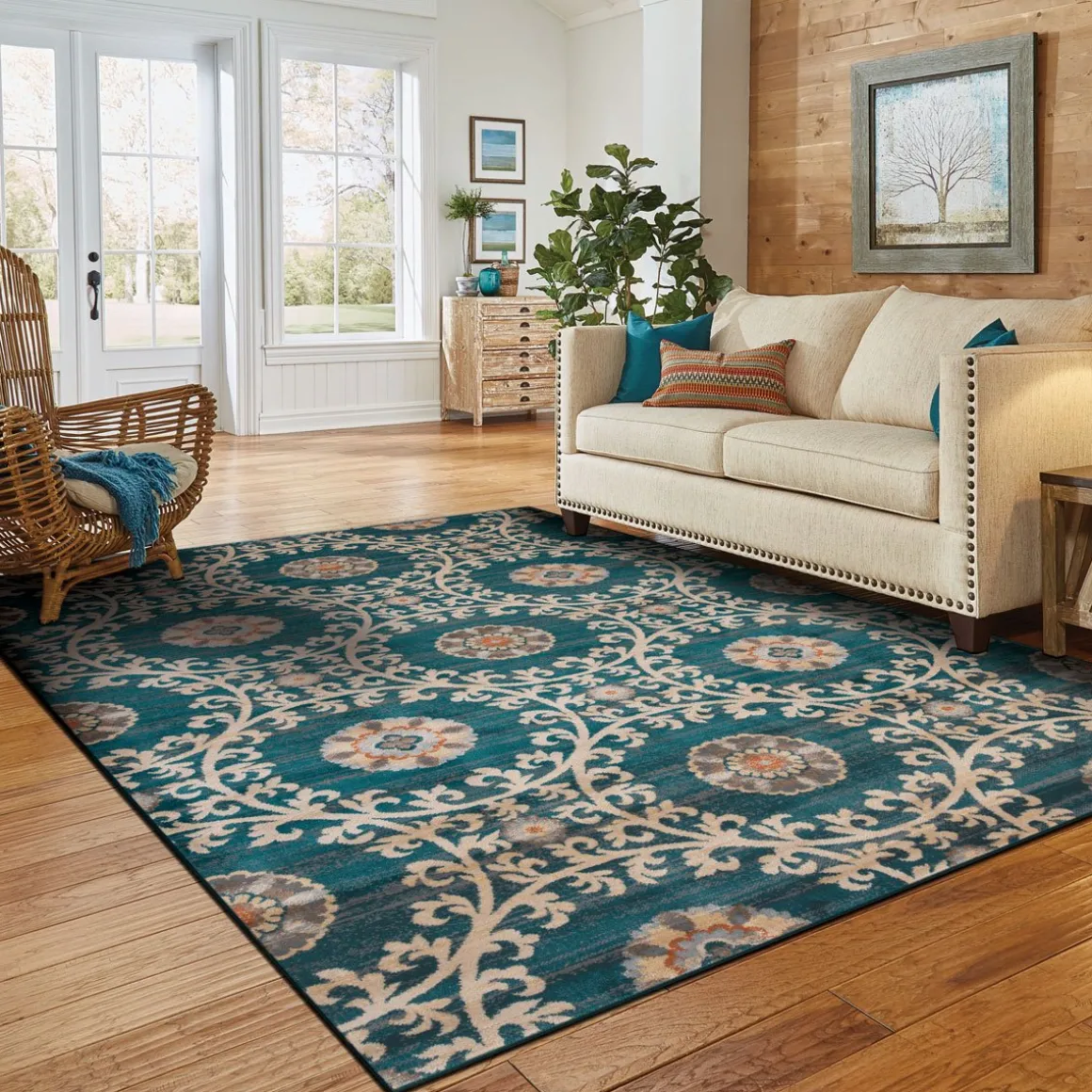 Tapete LENE azul 200x285cm