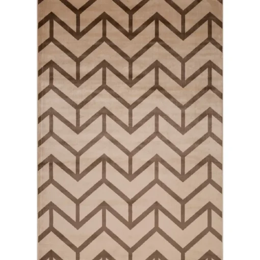 Tapete LENE bege e castanho 80x150cm