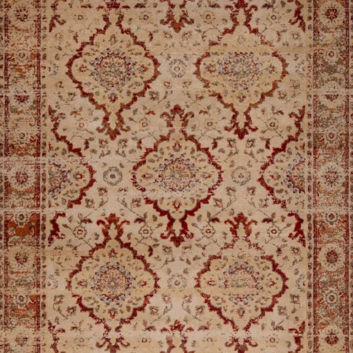 Tapete LENE bege e vermelho 200x285cm