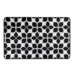Tapete MARTHA preto e branco 50x80cm